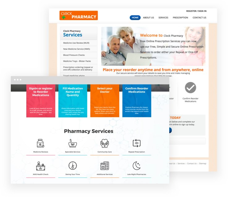First class website designs for first class pharmacies!