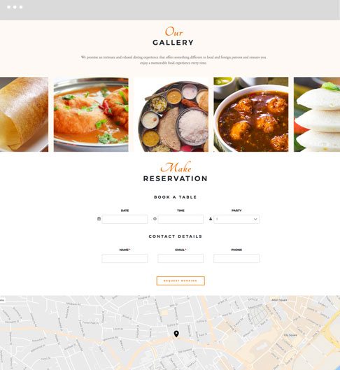 Restaurant Website Features
