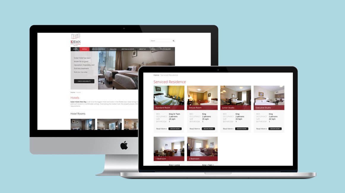 Ezdan Hotel Website Design